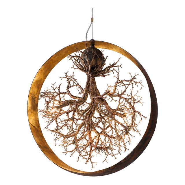 Circular Pendant Light by Frankie Cesare For Sale