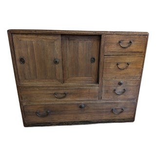 Antique Japanese Ko-Tansu Merchant Chest, Circa 1900–1920 For Sale
