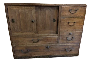 Antique Japanese Ko-Tansu Merchant Chest, Circa 1900–1920
