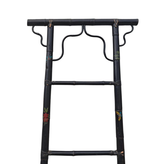 1990s Vintage Hand-Painted Bamboo Ladders For Sale - Image 5 of 7