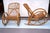 Mid-Century Modern Set of Rattan and Bamboo Rocking Chairs in the style of Franco Albini, Italy, 1950s For Sale - Image 3 of 17