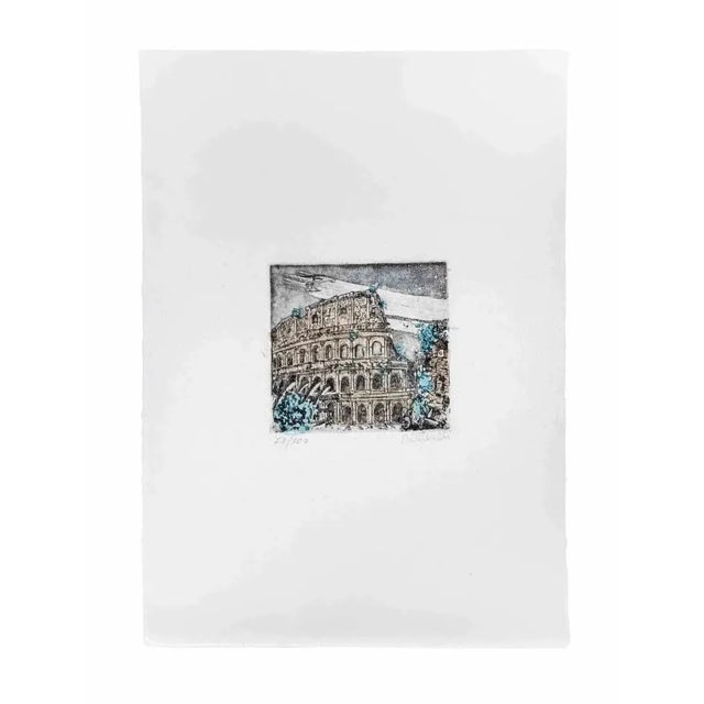 Colosseum is an artwork realized by Orazio Toschi. Original print in etching technique on paper. Hand-signed by the artist...