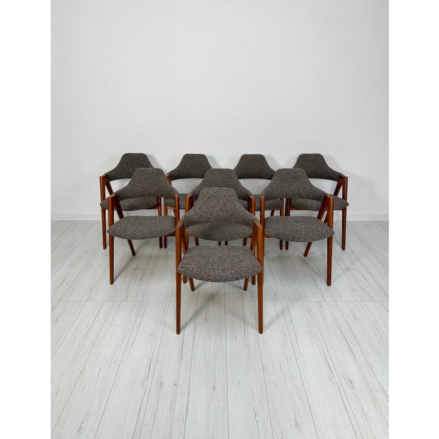 Danish Compass Dining Chairs in Teak for Schou Andersen Møbelfabrik, 1950s, Set of 8 For Sale - Image 10 of 10