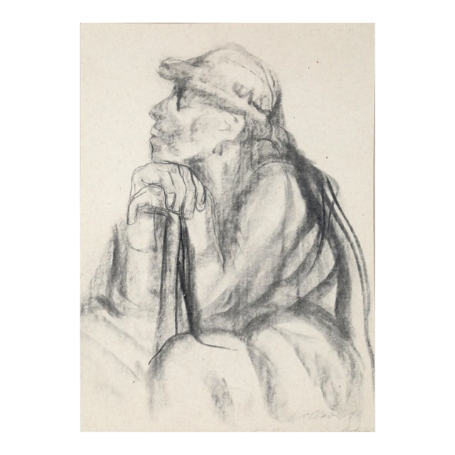 1940s "Zeichnung zu Dem Grabstein fur Professor Breyfig 2" Collotype by Kathe Kollwitz For Sale