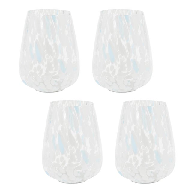 2020s Painted Glass Candle Holder Vase (Set of 4) For Sale - Image 5 of 5