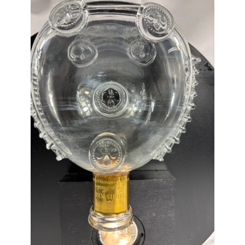 Late 20th Century Baccarat Crystal Remy Martin Louis XIII Grande Champagne Cognac Baccarat Decanter With Stopper & Gold Plated Label For Sale In Cleveland - Image 6 of 12