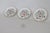 English Minton Haddon Hall Bone China Trinket Dish 3pc Set John Wadsworth Coasters 4901b For Sale - Image 3 of 18