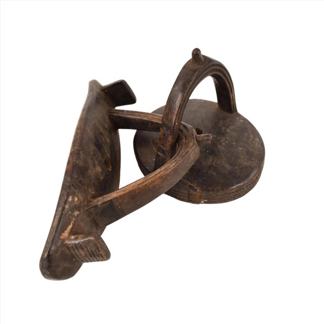 Early 20th Century Early 20th Century Shona Wood Headrest For Sale - Image 5 of 7