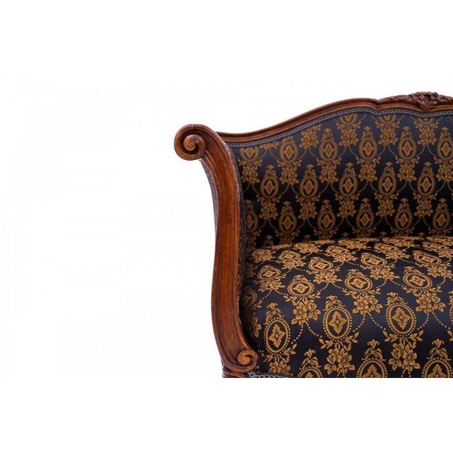 Black Antique French Sofa, 1910s For Sale - Image 8 of 11