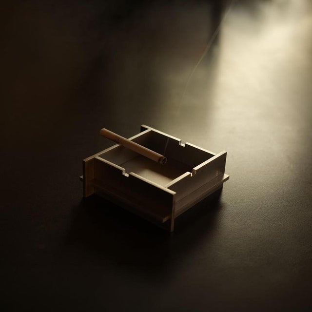 Regolith aluminium ashtray & incense burner by bureau of entropy. Limited edition, numbered & signed. Dimensions: w 11 x d...