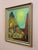 Mid 20th Century 1949 Mid-Century Modern 'Sun Over the Hills' Vintage Expressive Landscape Oil Painting, Framed For Sale - Image 5 of 12