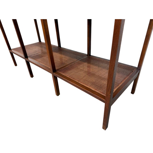 Mid-Century Modern Lane Delineator Paul McCobb Walnut & Rosewood Console Table For Sale - Image 9 of 11