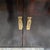 Hollywood Regency Campaign Style Ebonized Mahogany Credenza With Recessed Brass Pulls and Corner Mounts, 1970s For Sale - Image 9 of 15