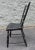 Victorian Late Victorian Style Ebonized and Decorated Maple Plank Chair For Sale - Image 3 of 8