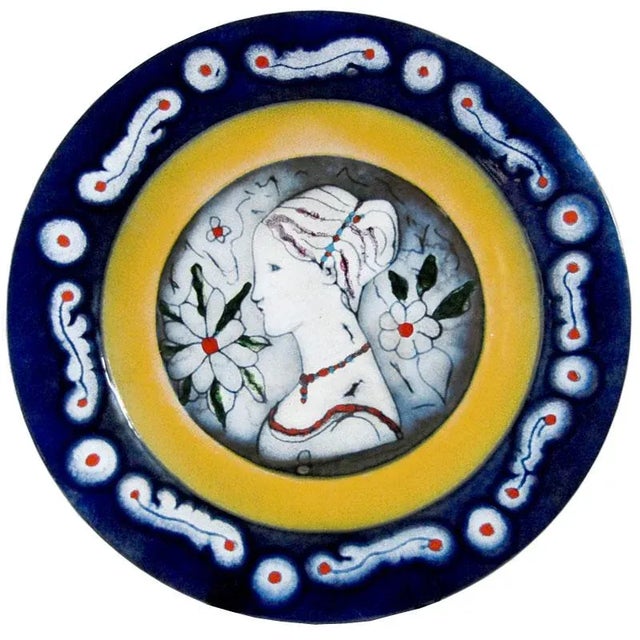 Italian Enameled Plate from Atelier Cellini, 1960s For Sale - Image 11 of 11