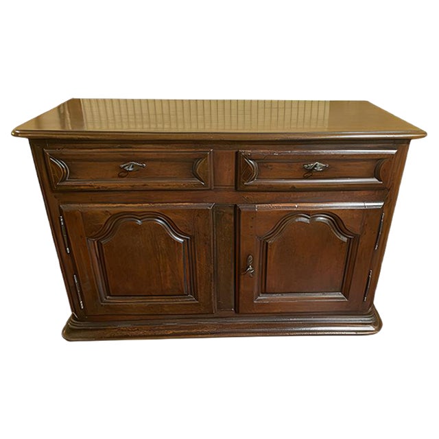 Antique French Walnut Buffet, 1700s For Sale