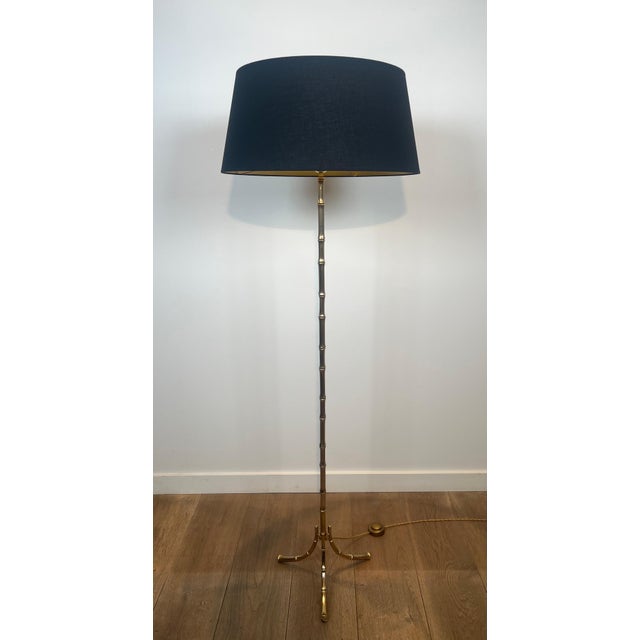 1940s Bronze faux bamboo floor lamp by Maison Bagués For Sale - Image 12 of 12