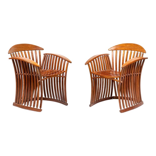 Vintage Mid Century Steamer Chairs a Pair Chairish