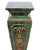 Mid 20th Century French Faux Green Marble and Gold Painted Pedestal For Sale - Image 5 of 8