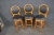 Mid 20th Century (3) Contemporary Carved Swivel Barstools For Sale - Image 5 of 8