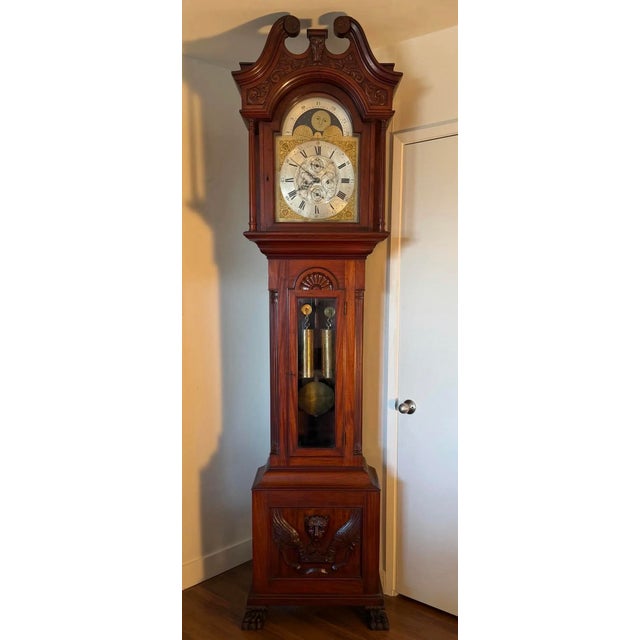 Circa 1900 Harriet Beecher & Calvin Ellis Stowe Family Grandfather Clock For Sale In Los Angeles - Image 6 of 11