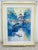 1970s Signed Heshi Yu “Abstract Village” Modernist Painting in Lucite Frame For Sale - Image 4 of 7