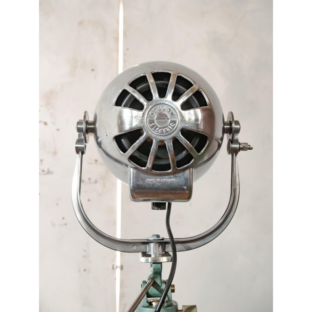 Electric Patt 123 Theater Spotlight Floor Lamp on Wooden Berlebach Tripod from Strand, 1950s For Sale - Image 12 of 18