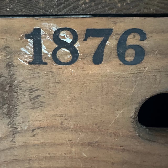 1970s Vintage Wooden Anheuser-Busch Inc. Brown Wood Beer Crate Delivery Crate Box With Hinged Lid For Sale - Image 9 of 12