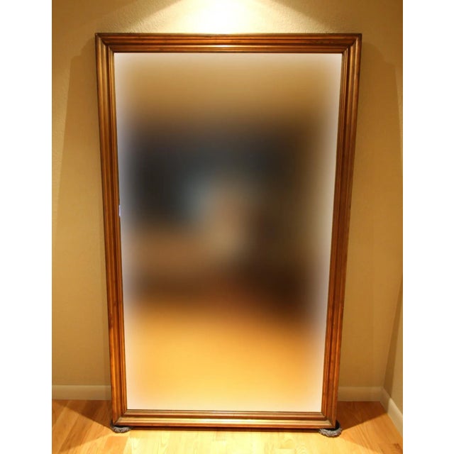 Large 1980s Gilt Wood Mirror For Sale - Image 10 of 10