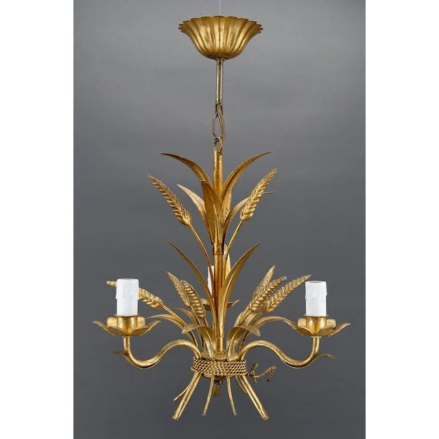 Golden Pendant with Ears of Wheat, 1960s For Sale - Image 13 of 13