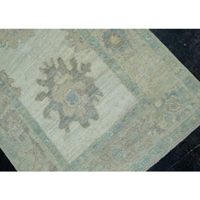 Turkish Turkish Oushak Runner Rug 2'10" x 16'6" #17301 For Sale - Image 3 of 8
