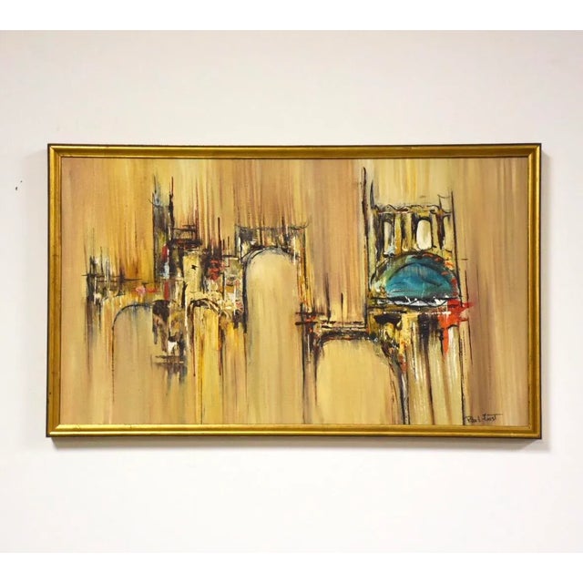 1960s 1960s Rita Frost Abstract Painting For Sale - Image 5 of 5