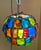 Mid 20th Century Peter Marsh Brutalist Hanging Colored Glass Chunk Fragment Globe Pendant Light For Sale - Image 5 of 11