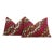 Patiala Heritage, Antique Phulkari Lumbar Pillow Covers, Pair For Sale