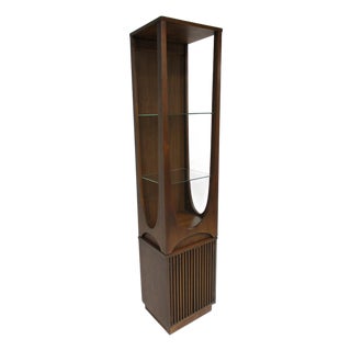 Rare Broyhill Brasilia 2 Piece Curio Display Cabinet For Sale