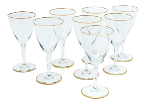 Baccarat Crystal Barware / Tableware Glassware - Set for 8