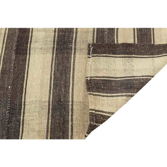 Mid 20th Century Mid 20th Century Striped Large Vintage Kilim Rug For Sale - Image 5 of 7
