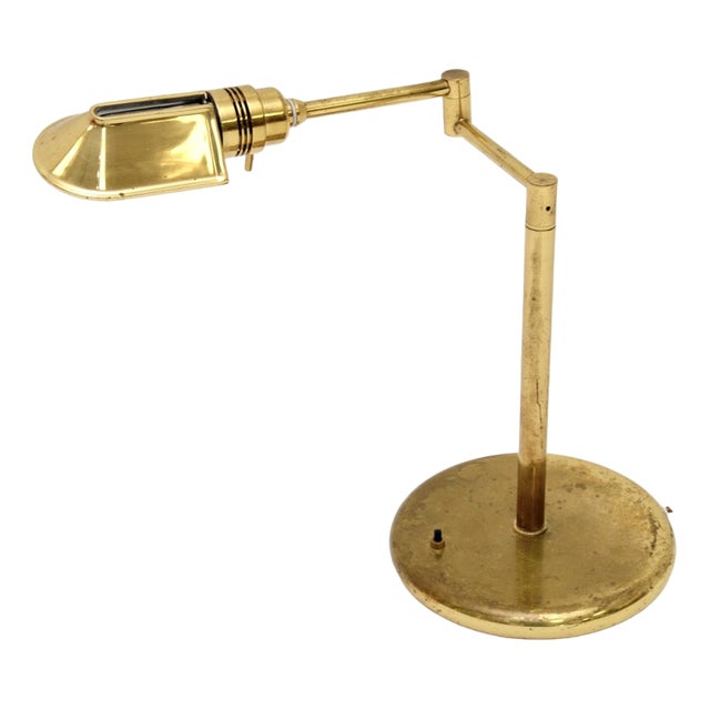 Vintage Brass Desk Lamp, 1970s For Sale