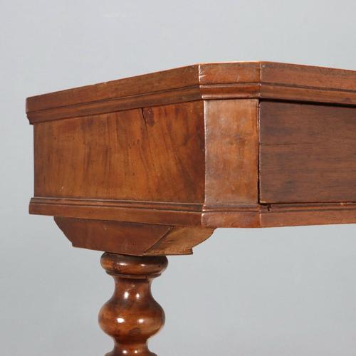 Walnut Work Table with Drawer For Sale - Image 4 of 9