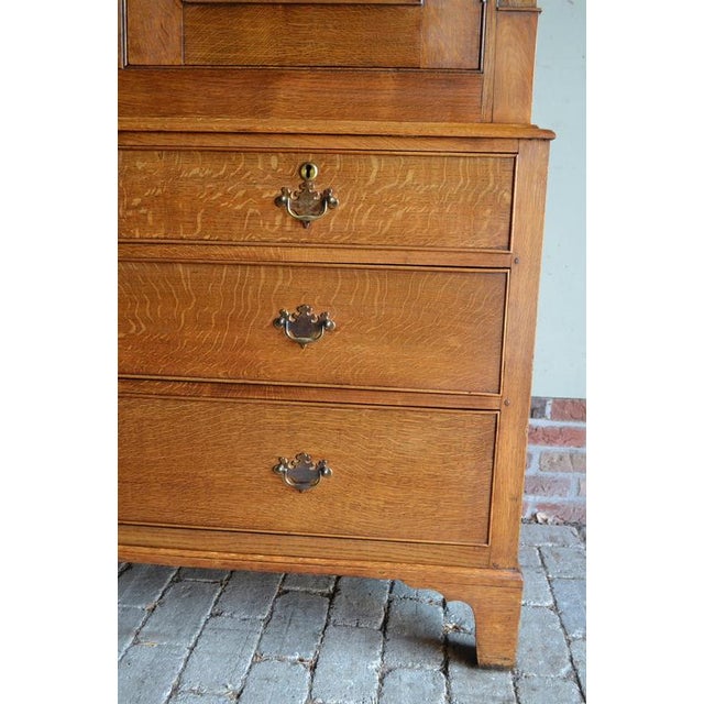 Antique English Oak Cabinet, 19th Century For Sale - Image 6 of 10