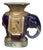 Blue Ceramic Elephant Pedestal Stand For Sale