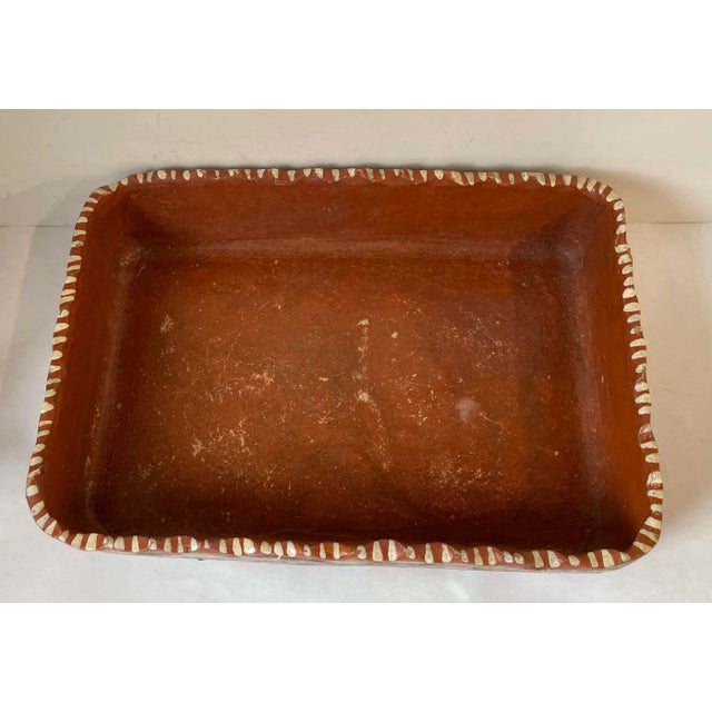 Mid 20th Century Vintage Mexican Pottery Terra Cotta Dish For Sale - Image 5 of 13