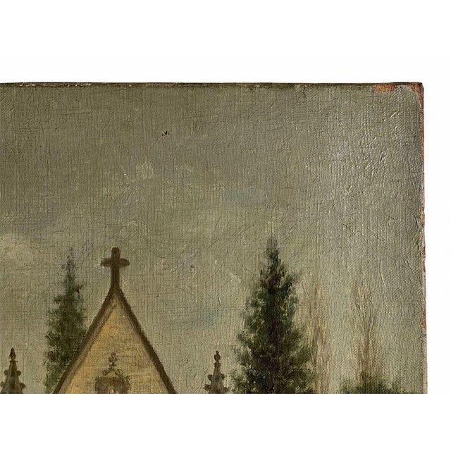 Gaston Villechanaux, Walk in a Park, Oil on Canvas, 1890s For Sale - Image 11 of 13