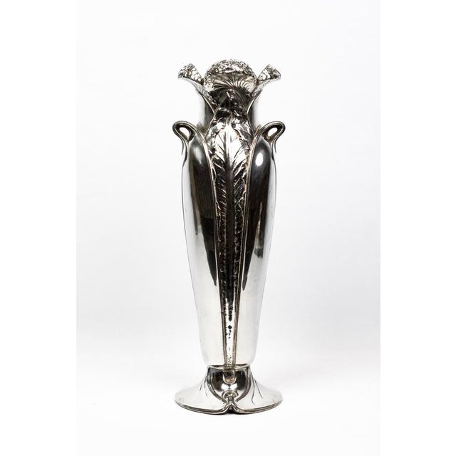 Art Nouveau Gallia Umbella Vase in Silver-Plated Metal from Christofle, 1904 For Sale - Image 15 of 15