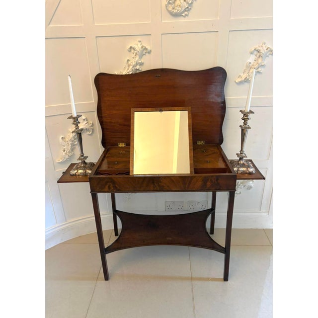 Antique Georgian Mahogany Dressing Table, 1780 For Sale - Image 3 of 12
