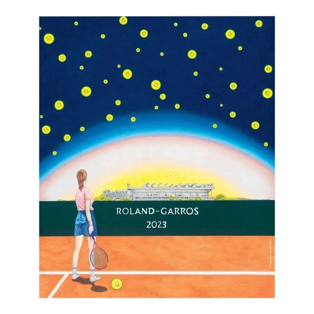 2023 Roland Garros Poster by Maxime Verdier For Sale