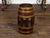 Labeled English 1900s R.A. Lister & Co. Oak and Brass Barrel with Open Section For Sale In Atlanta - Image 6 of 10
