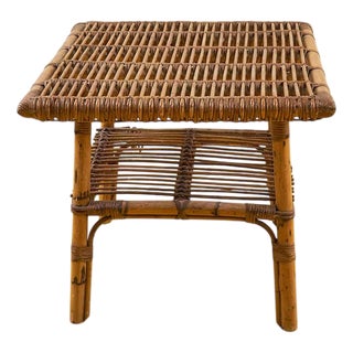 Bamboo Coffee Table, 1970s For Sale