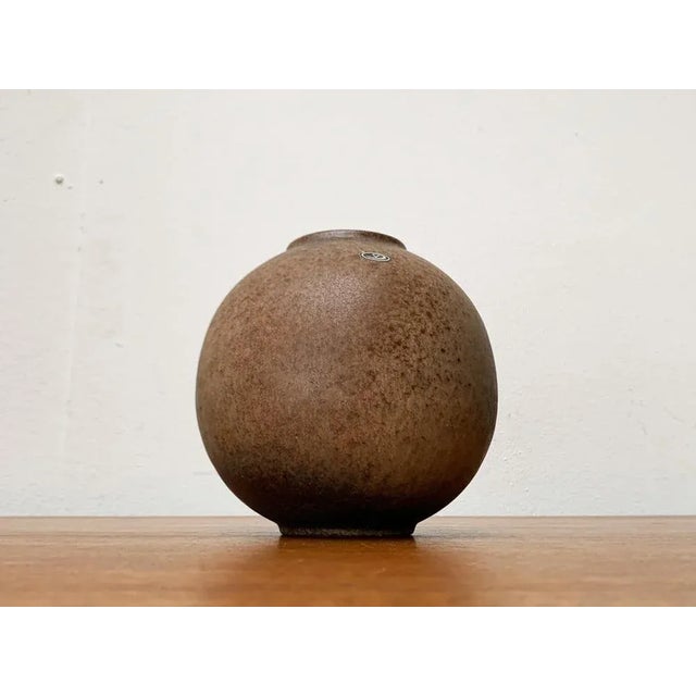 Mid-Century German Minimalist Studio Pottery Vase from Fritz Van Daalen, 1960s For Sale - Image 12 of 12