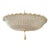 Murano Gold Granola Glass Flush Mount Chandelier For Sale